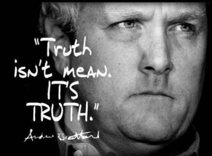 Truth isn't mean. It's truth.